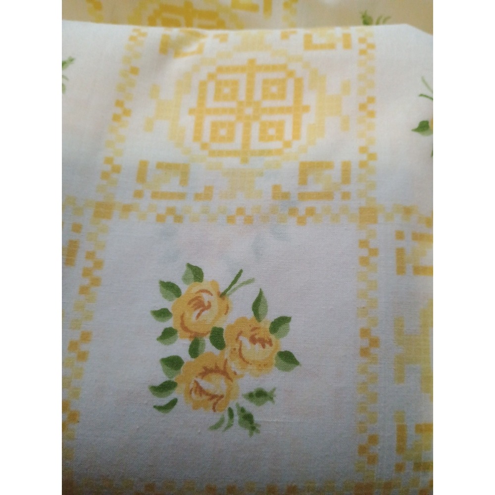 Cannon Royal Family Yellow Roses 3 Cases, Single Fitted Sheet, Full Flat Sheet - Picture 2 of 6